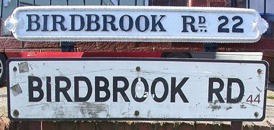 Birdbrook Road Postal Sign