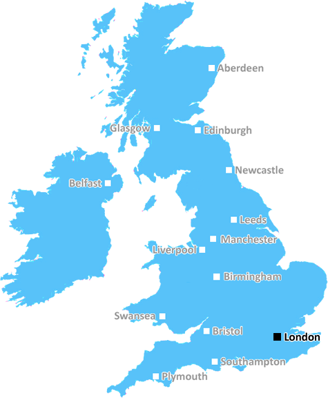 London Postcode Town Location (UK)